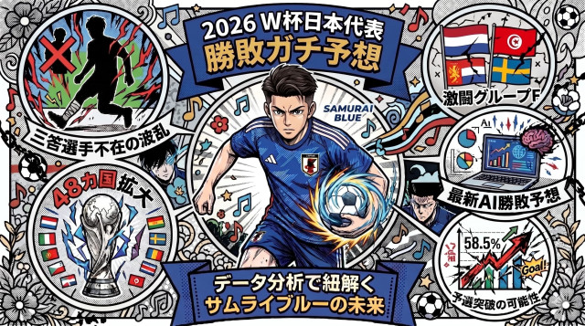 【2026W杯・完全AI予測】AIが導き出す日本代表のワールドカップ予選突破確率