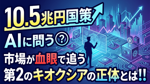 【10.5兆円国策】AIに問う！市場が血眼で追う第2のキオクシアの正体とは！！アイキャッチ
