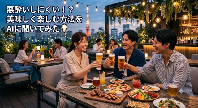 夏だ！お酒だ！AIに「ビアガーデンでおいしいお酒とご飯を楽しむ方法」を聞いてみた結果 