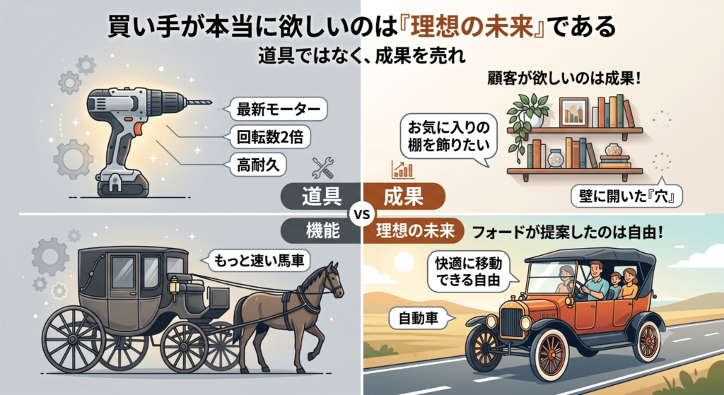 買い手が本当に欲しいのは「理想の未来」である画像