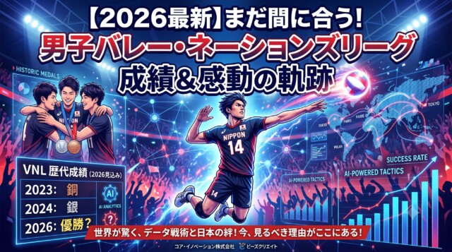 【2026最新】まだ間に合う！男子バレー・ネーションズリーグ成績＆感動の軌跡