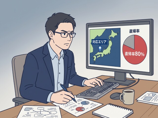 BtoBサイト対応エリア明示で新規開拓